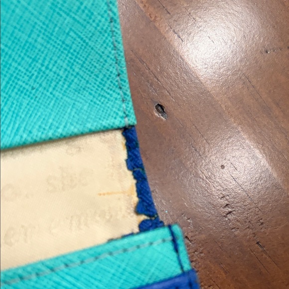 Kate Spade Royal Blue Scalloped Wallet - Picture 7 of 8